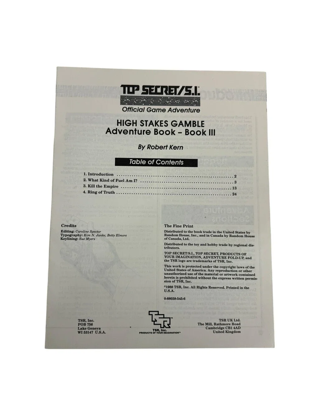 High Stakes Gamble Box Set - Top Secret/S.I. (Complete)